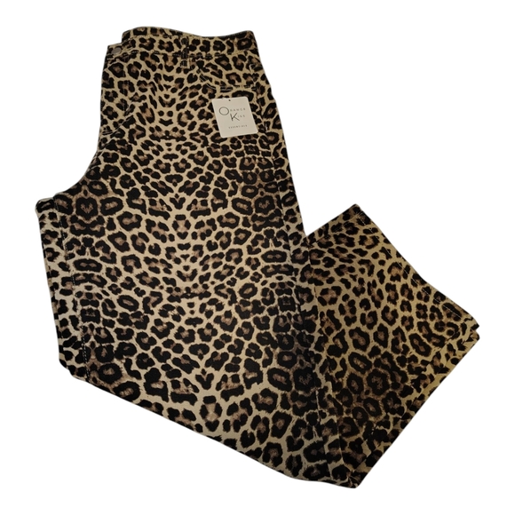 Orange Kiss Denim - Leopard Print Women's Jeans